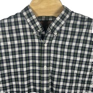 Duluth Trading Men XL Plaid Cotton Button Down Long Sleeve Vintage Shirt